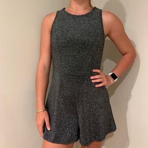 Black sparkly romper